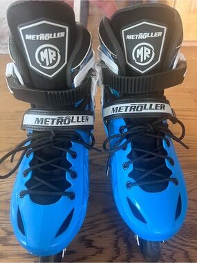 Metroller Blue Inline Skates with Black Accents